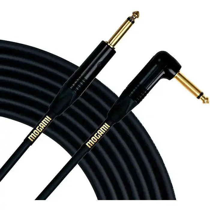 Mogami Gold Instrument Angled to Straight Cable 25 ft. Guitar Center