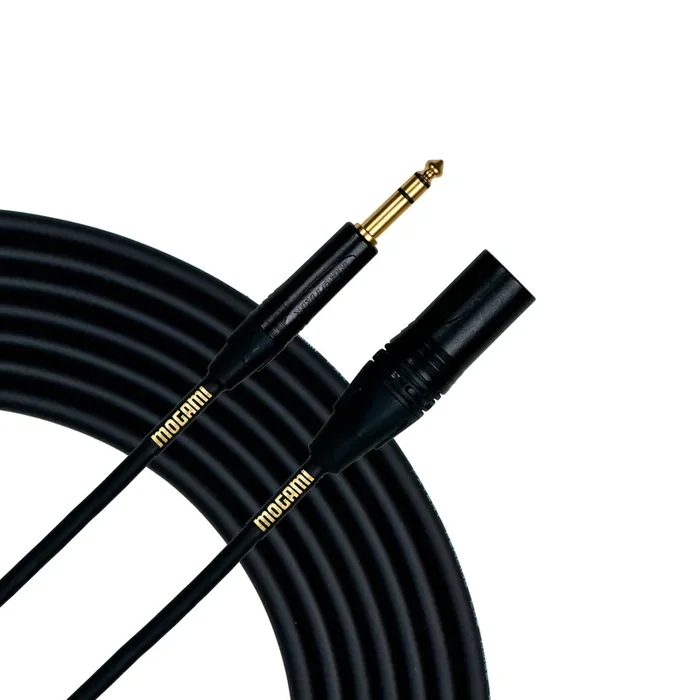 Mogami GOLD-TRSXLRM-25 25‘ TRS To Male XLR Patch Cable