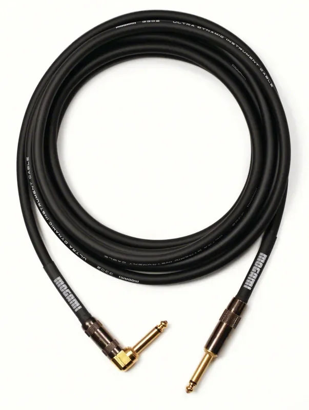 Mogami Platinum Guitar – 30R 30‘ Platinum Guitar / Instrument Cable With Right Angle Connection