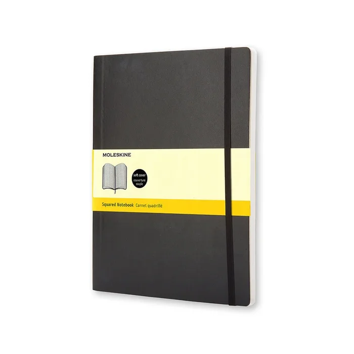 Moleskine Classic Grid Soft Cover Notebook Extra Large (Black)