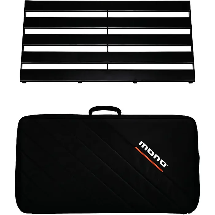 MONO Pedalboard Rail and Stealth Club Accessory Case Large Black Guitar Center