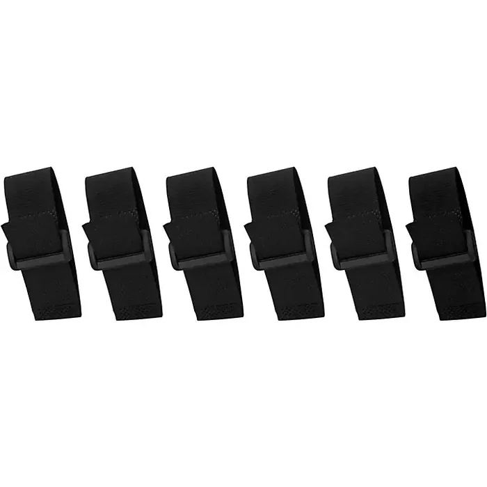 Musician‘s Gear Cinch Style Cable Straps (6 Pack) Black 8 in. Guitar Center