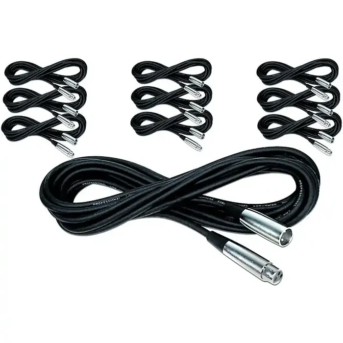 Musician‘s Gear Lo-Z Microphone Cable 20‘ 10-Pack Guitar Center