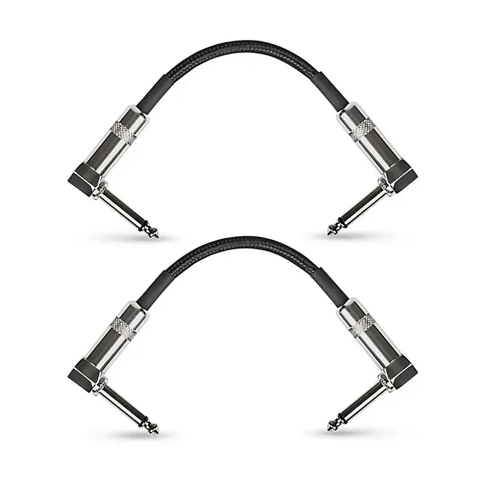Musician‘s Gear Standard Instrument Patch Cable-6 in.-Black (2 Pack) Guitar Center