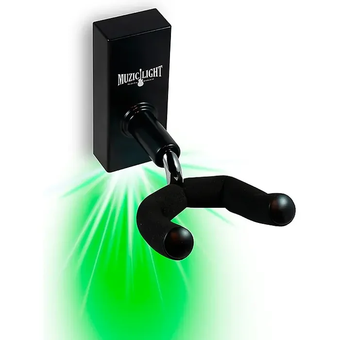 MuzicLight Guitar Wall Hanger – Green Guitar Center