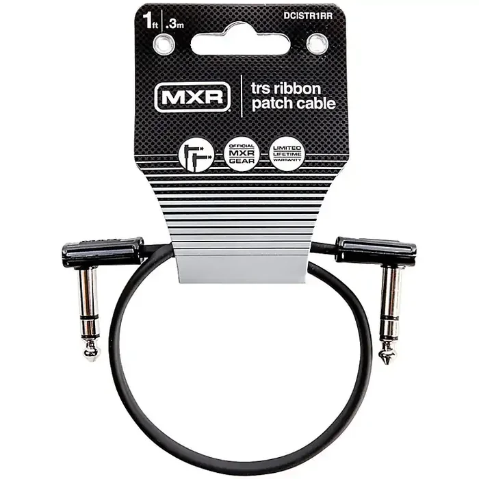 MXR Ribbon Patch Cable 1 ft. Black Guitar Center