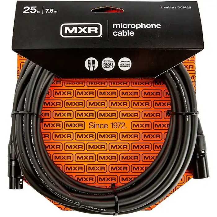 MXR XLR Microphone Cable 25 ft. Black Guitar Center