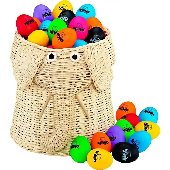 Nino Plastic Egg Shaker 80-Piece Assortment with Basket Guitar Center