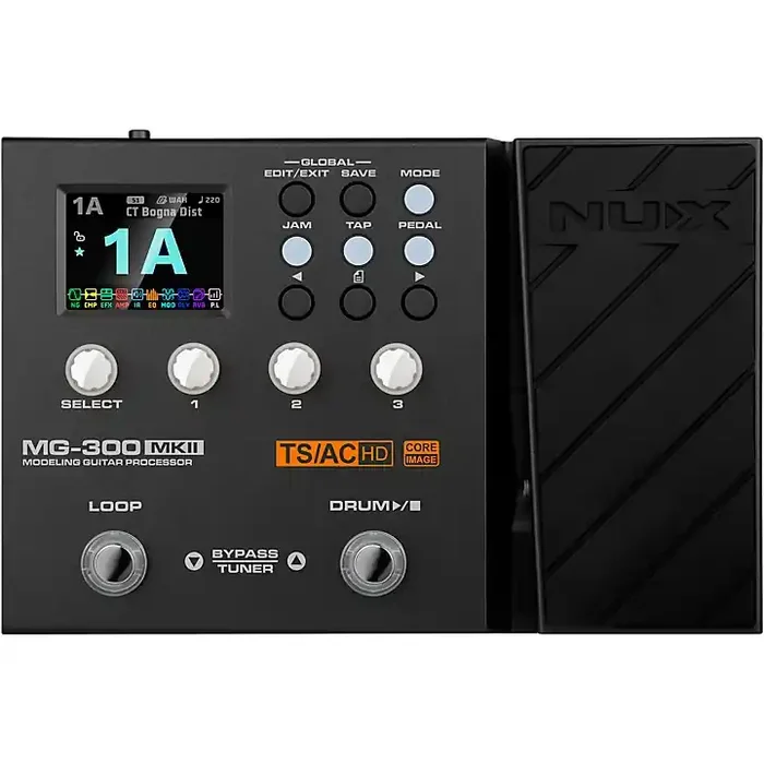 NUX MG-300MKII Multi-Effects and Amp Modeler Pedal Black Guitar Center