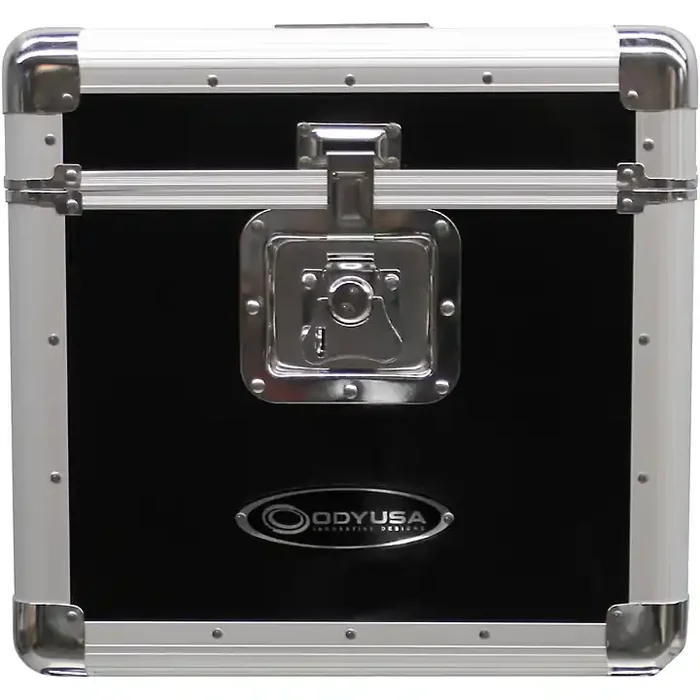 Odyssey KLP2BLK Stackable Record Utility Case for 12″ Vinyl Records and LPs Guitar Center