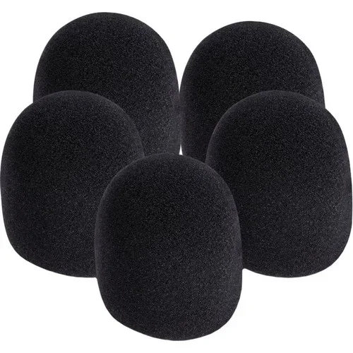 ON STAGE ASWS58B5 Black Windscreen (5- Pack)