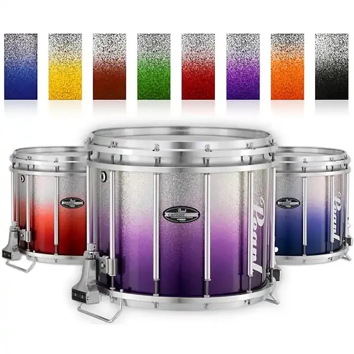 Pearl Championship CarbonCore Varsity FFX Marching Snare Drum Fade Bottom Finish 14 x 12 in. Orange Silver 979 Guitar Center