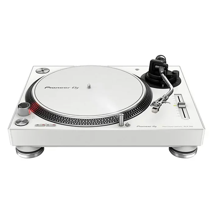 Pioneer DJ PLX-500 Direct-Drive Professional Turntable White Guitar Center
