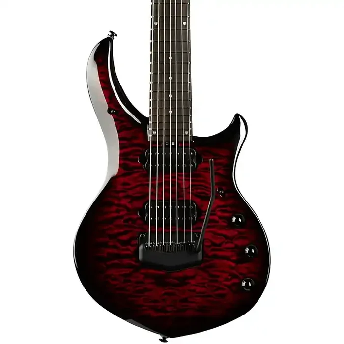 Platinum Ernie Ball Music Man John Petrucci BFR Majesty 7 Quilt Top 7-String Electric Guitar Red Nebula Guitar Center