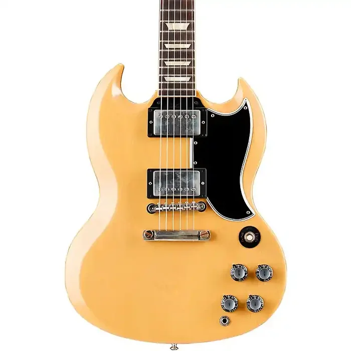 Platinum Gibson Custom ‘61/‘59 Fat Neck SG Limited-Edition Electric Guitar TV Yellow Guitar Center