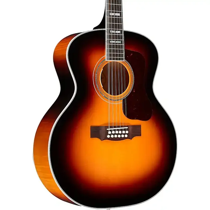 Platinum Guild F-512E Maple Jumbo 12-String Acoustic-Electric Guitar Antique Burst Guitar Center