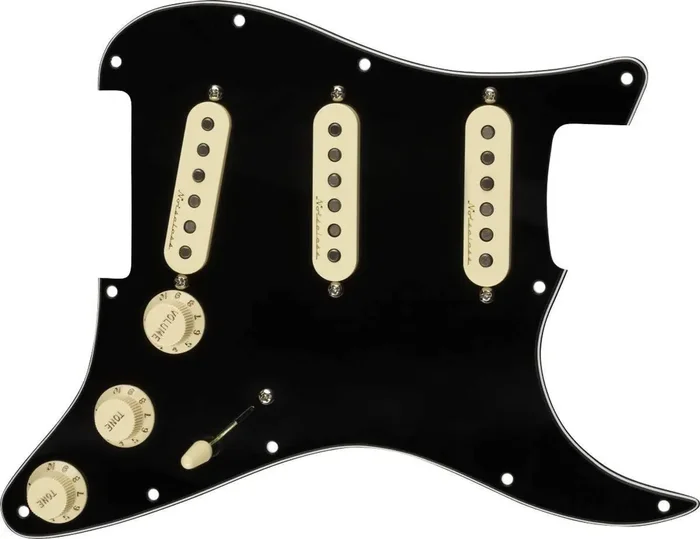 Pre-Wired StratÂ® Pickguard, Vintage Noiseless SSS