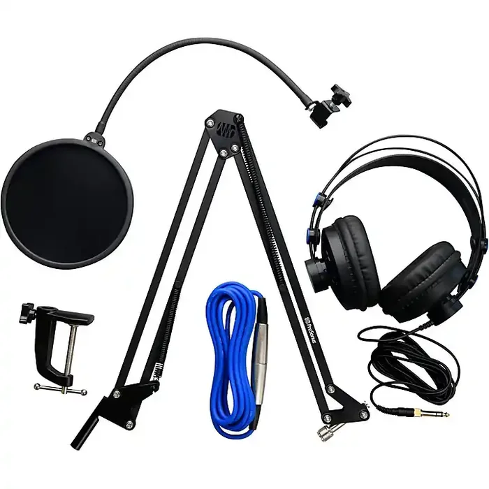 PreSonus Broadcast Accessory Pack – Includes Microphone Boom Arm, Pop Filter, HD-7 Headphones & XLR Cable Guitar Center
