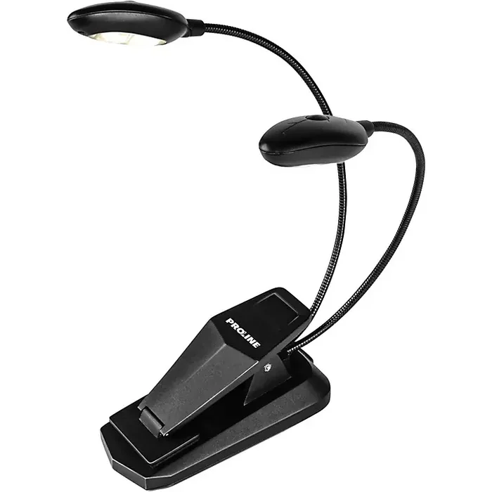 Proline SL4NA Natural Series Dual Head Music Stand Light with 4 LEDs Guitar Center