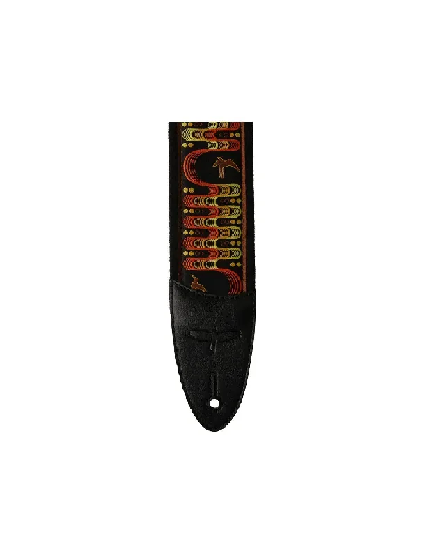PRS 2.4″ Padded Guitar Strap w/Custom Jacquard Birds Wavelength – Yellow