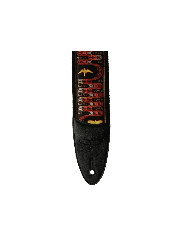 PRS 2.4 Padded Guitar Strap w/Custom Jacquard Birds Wavelength – Red – Open Box
