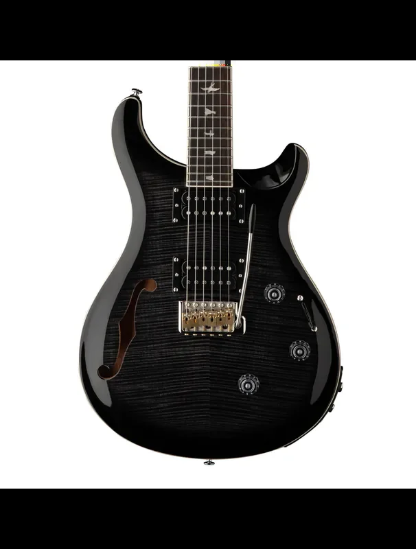 PRS SE Custom 24 Semi-Hollow Piezo Electric Guitar – Charcoal Burst