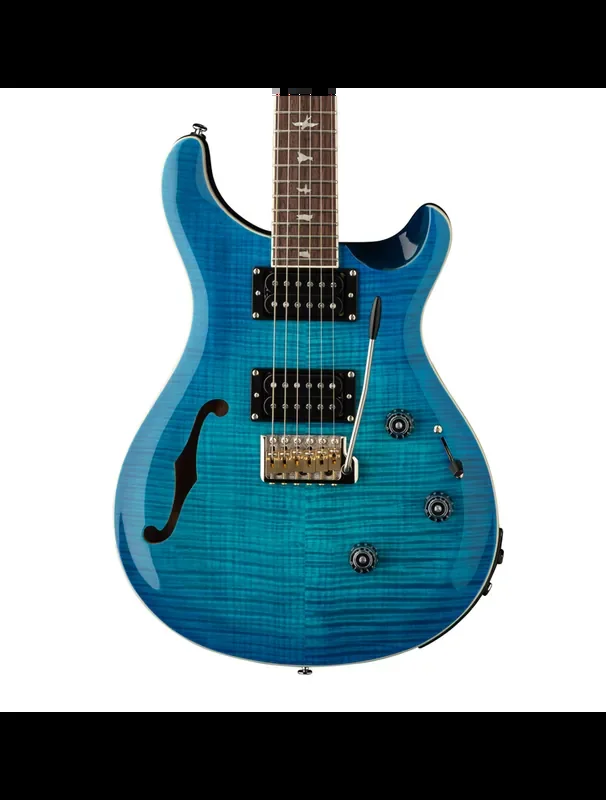PRS SE Custom 24 Semi-Hollow Piezo Electric Guitar – Lake Blue