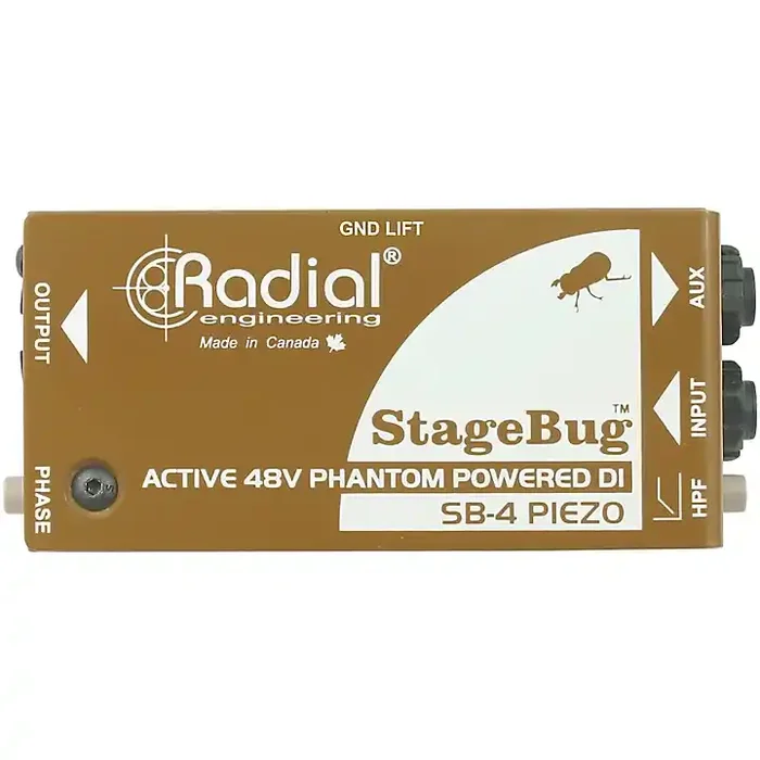 Radial Engineering StageBug SB-4 Compact Active Piezo DI Guitar Center