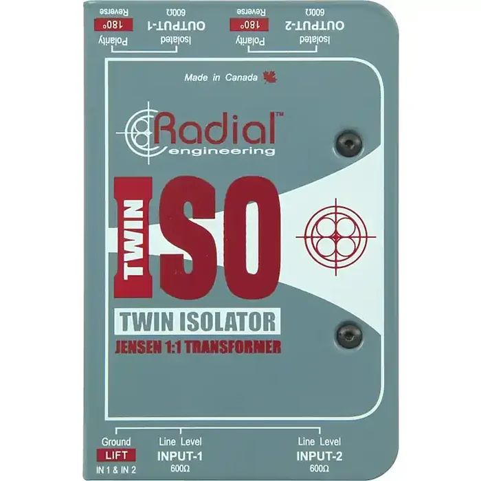 Radial Engineering TWIN ISO Passive Line-Level Isolator Guitar Center
