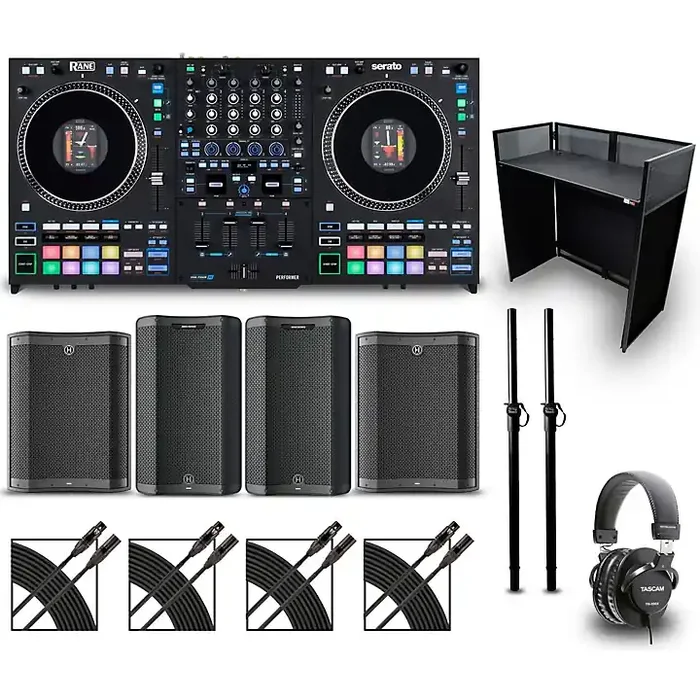 RANE PERFORMER Stage Bundle with DJ Booth and Speakers Guitar Center