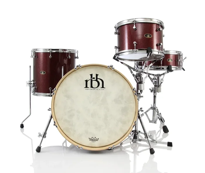 RBH Drums Westwood 20″ 4 Piece Drum Shell Pack – Merlot Sparkle