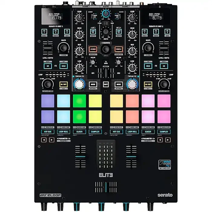 Reloop ELITE 2-Channel DVS Battle Mixer for Serato DJ Pro Guitar Center