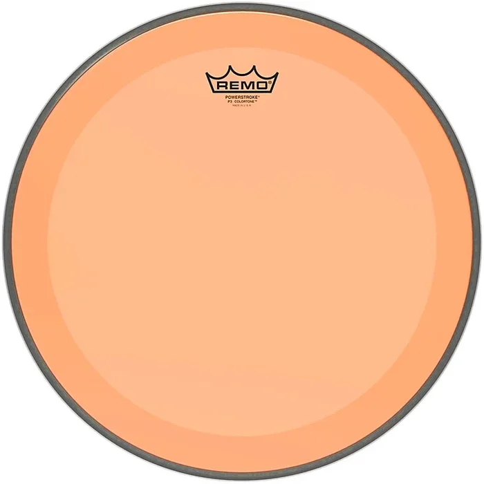 Remo Powerstroke P3 Colortone Orange Bass Drum Head 16 in.