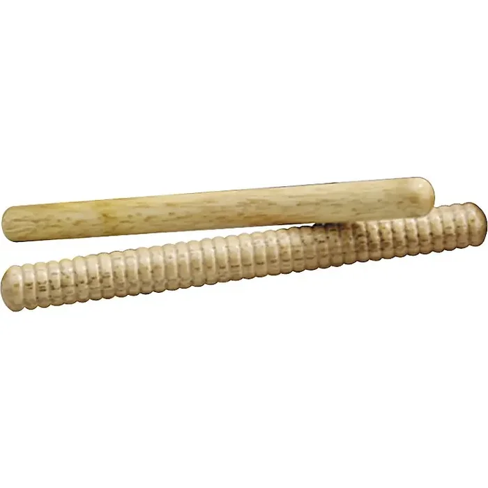 Remo Rhythm Sticks – 1 Smooth, 1 Ringed Natural 8 in. Guitar Center