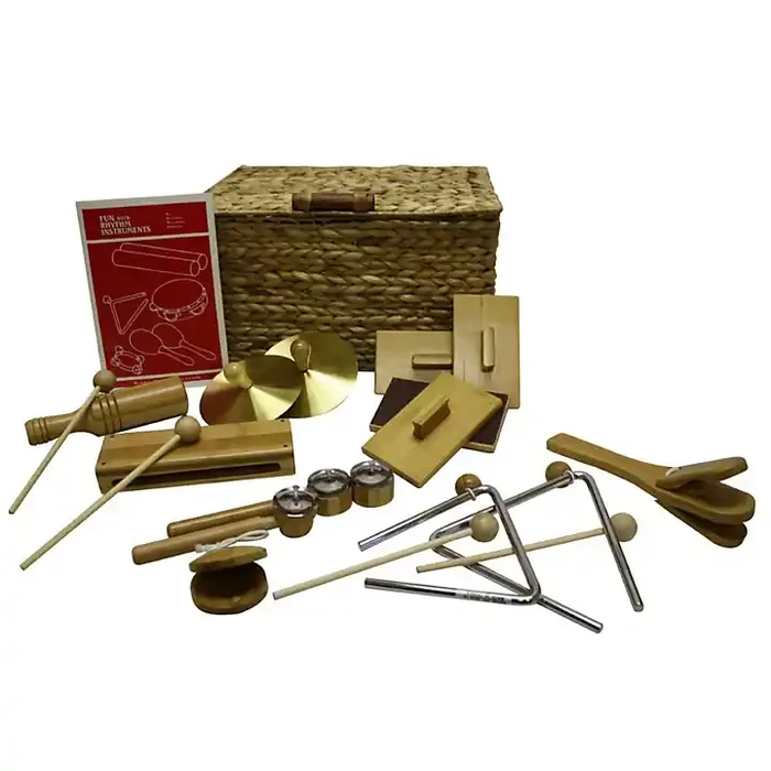 Rhythm Band BamBooM! 10-Pc. Deluxe Rhythm Kit Bamboo Guitar Center