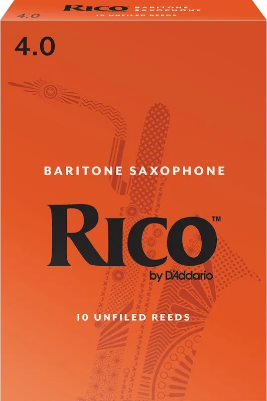 Rico by D‘Addario Baritone Sax Reeds, Strength 4, 10-pack