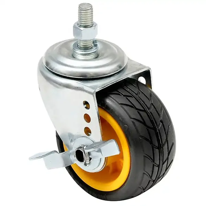RockNRoller RCSTR4X2 4″x2″ Ground Glider Wide Caster Upgrade for R2 Carts 2-Pack Guitar Center