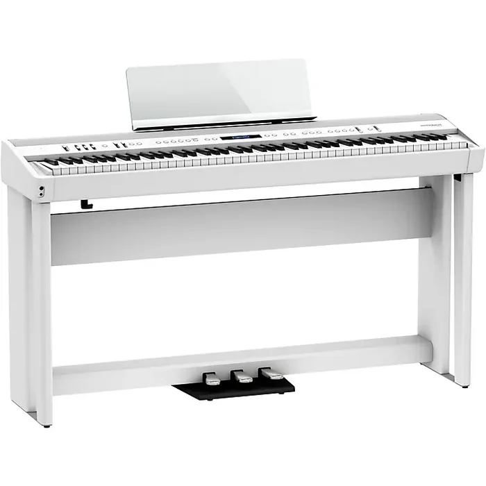 Roland FP-90X Digital Piano With Stand and Pedalboard White Guitar Center
