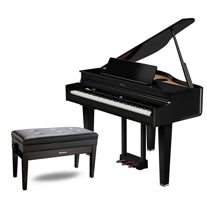 Roland GP-6 Digital Grand Piano With Bench Polished Ebony Guitar Center