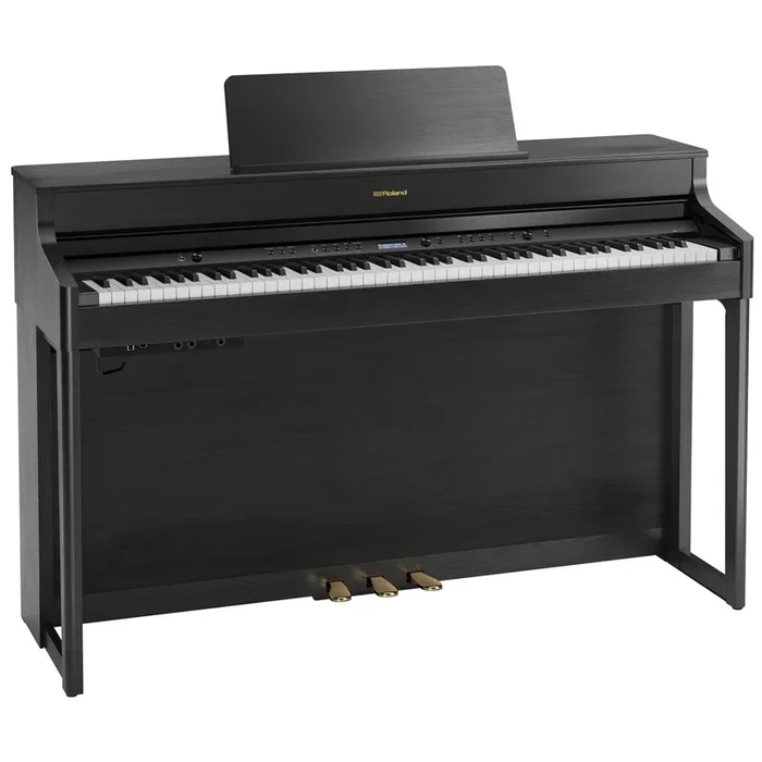 Roland HP-702 Digital Upright Piano with Stand – Charcoal Black– At Large Inc.® Musical Instruments & Pro Audio