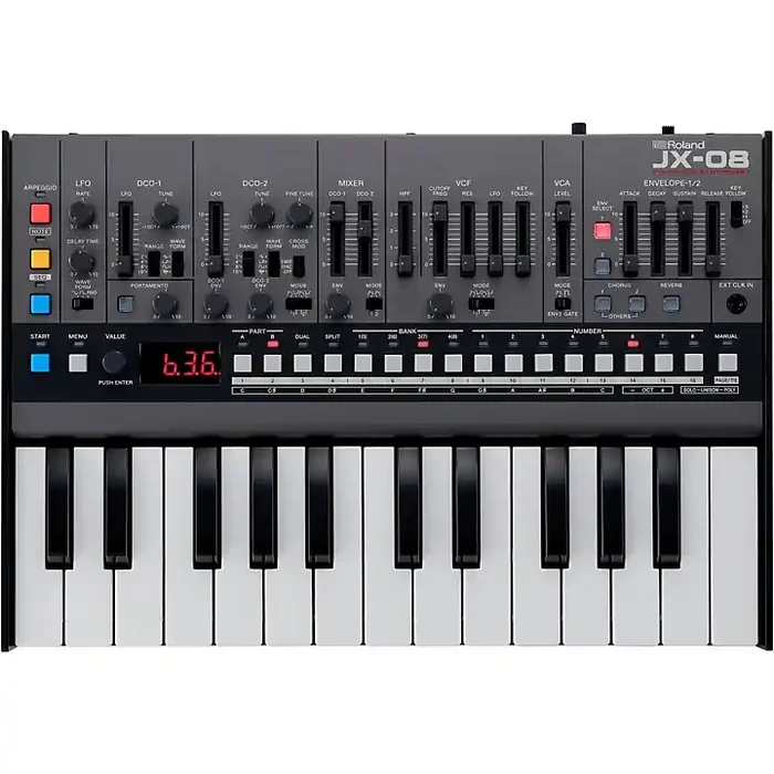 Roland JX-08 Boutique Synthesizer and K-25m Keyboard Unit Bundle Guitar Center