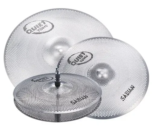 Sabian QTPC503 Quiet Tone 4-Pack Practice Cymbal Set