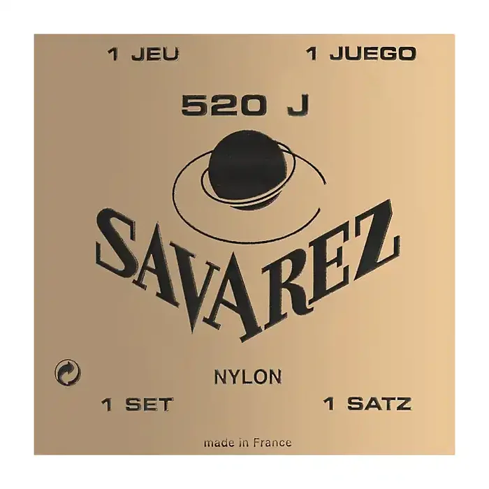 Savarez 520J Yellow Card Rectified Nylons Traditional Basses Extra High Tension Guitar String Set Guitar Center