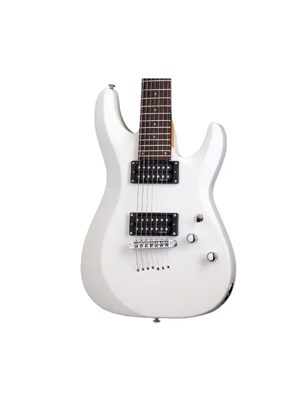 Schecter C-7 Deluxe 7-String Electric Guitar – Satin White