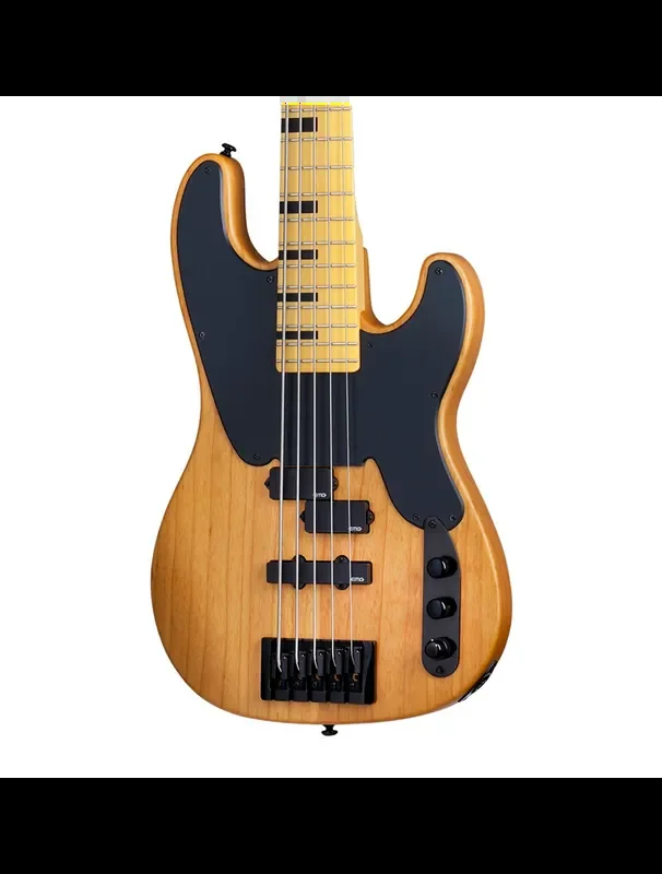 Schecter Model-T Session-5 5-String Bass Guitar – Aged Natural Satin