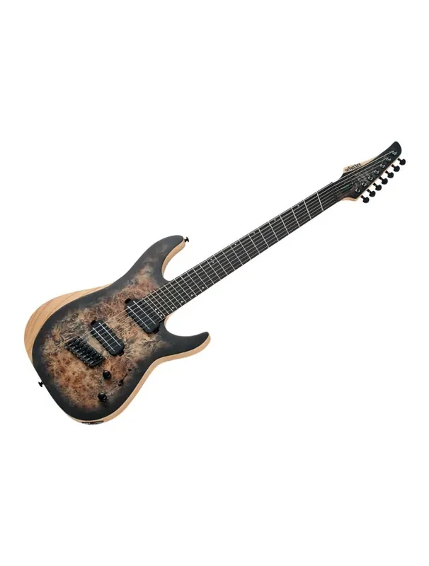 Schecter Reaper-7 Multi-Scale Satin Charcoal Burst