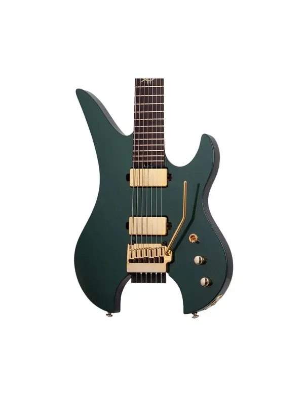 Schecter Synyster Gates Custom-7 TR Headless Guitar – Oak Green Metallic