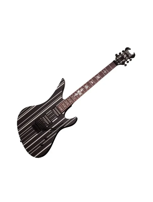 Schecter Synyster Standard Electric Guitar – Black w/ White Stripes