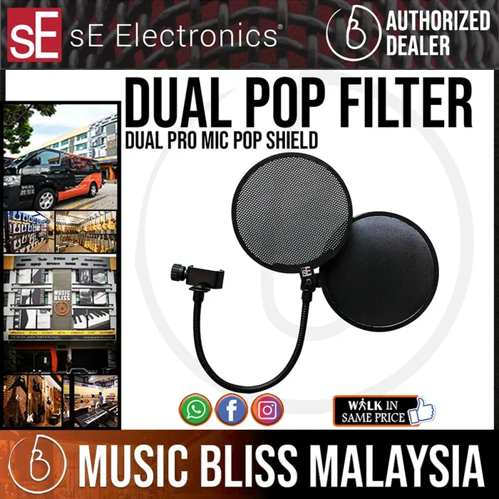 sE Electronics Dual Pro Mic Pop Shield