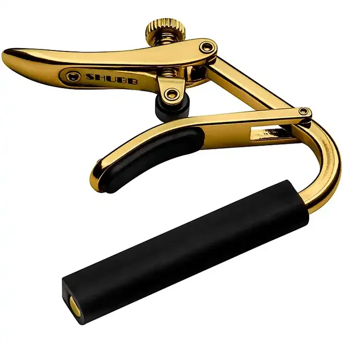Shubb Capo Royale Series C2G Capo For Nylon String Guitar, Gold Finish Guitar Center